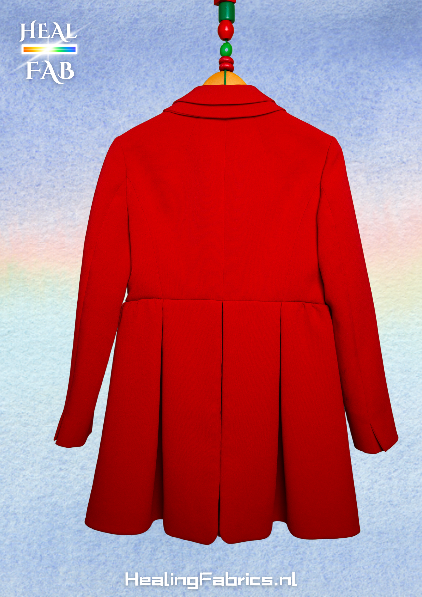 Red Tulip Silhouette Coat - Miu Miu