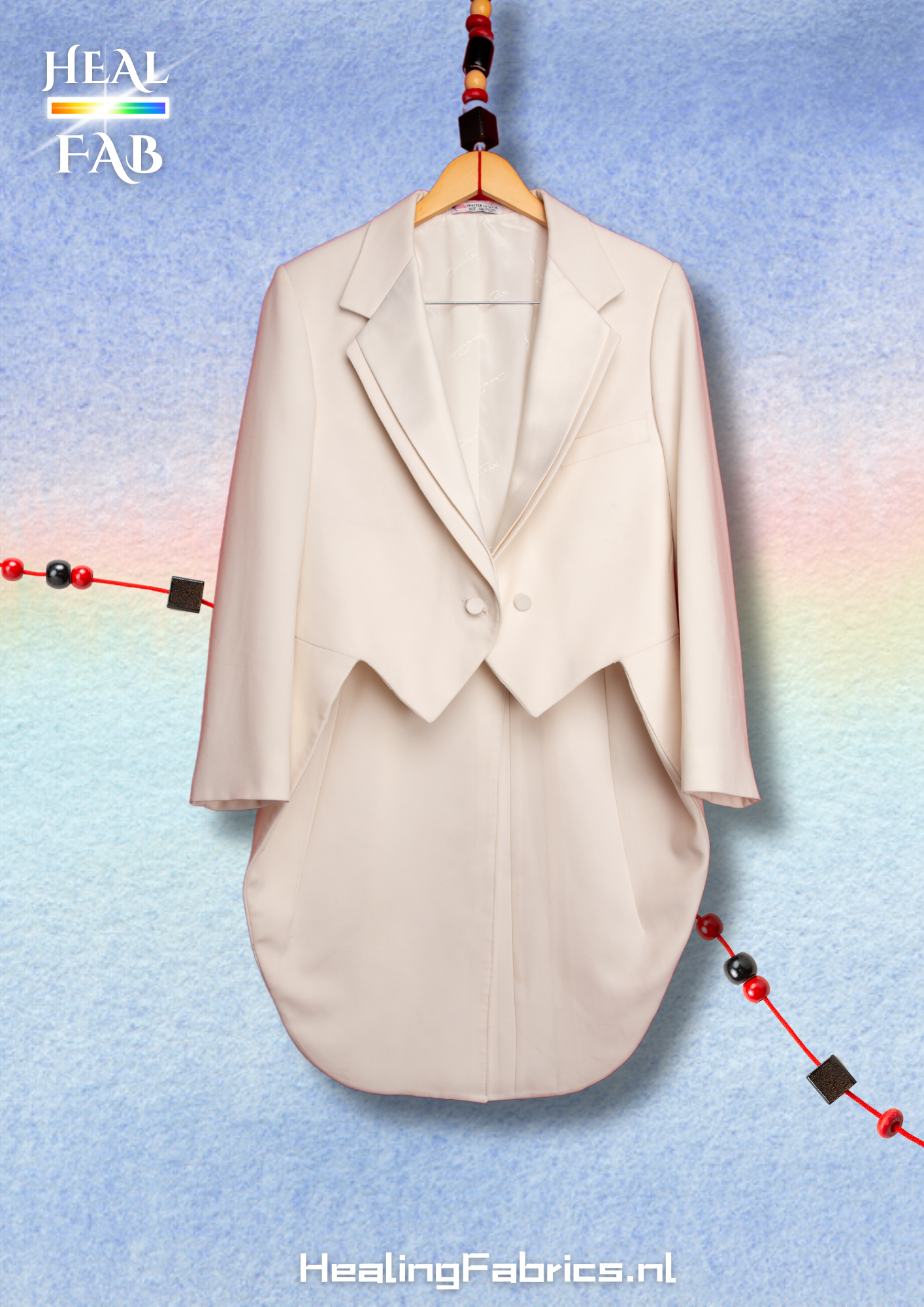 The white tailcoat blazer with back slit - Oscar de la Renta
