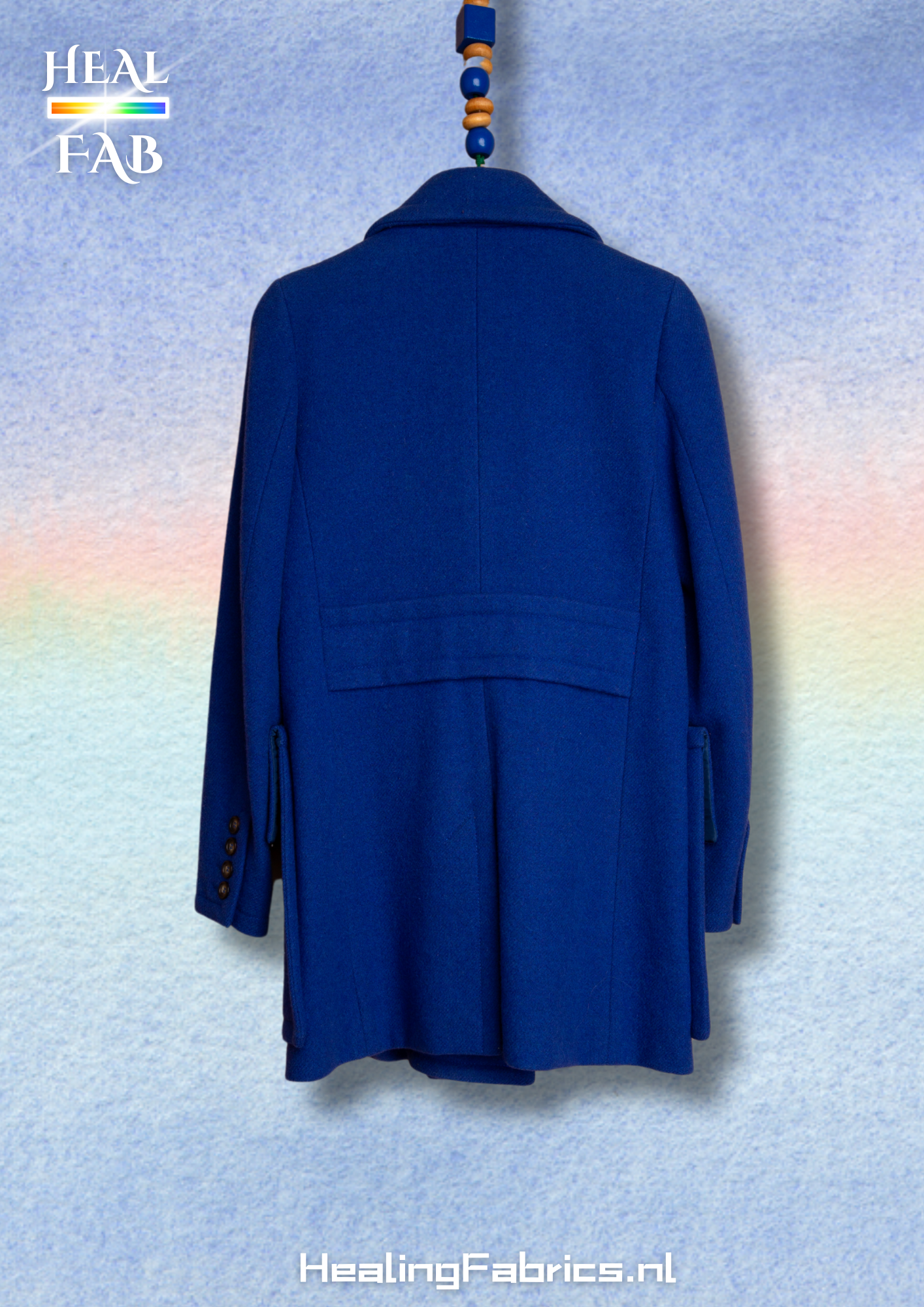 The Wool Fiber Big Pocket Coat - Sonia Rykiel - in cobalt blue tint