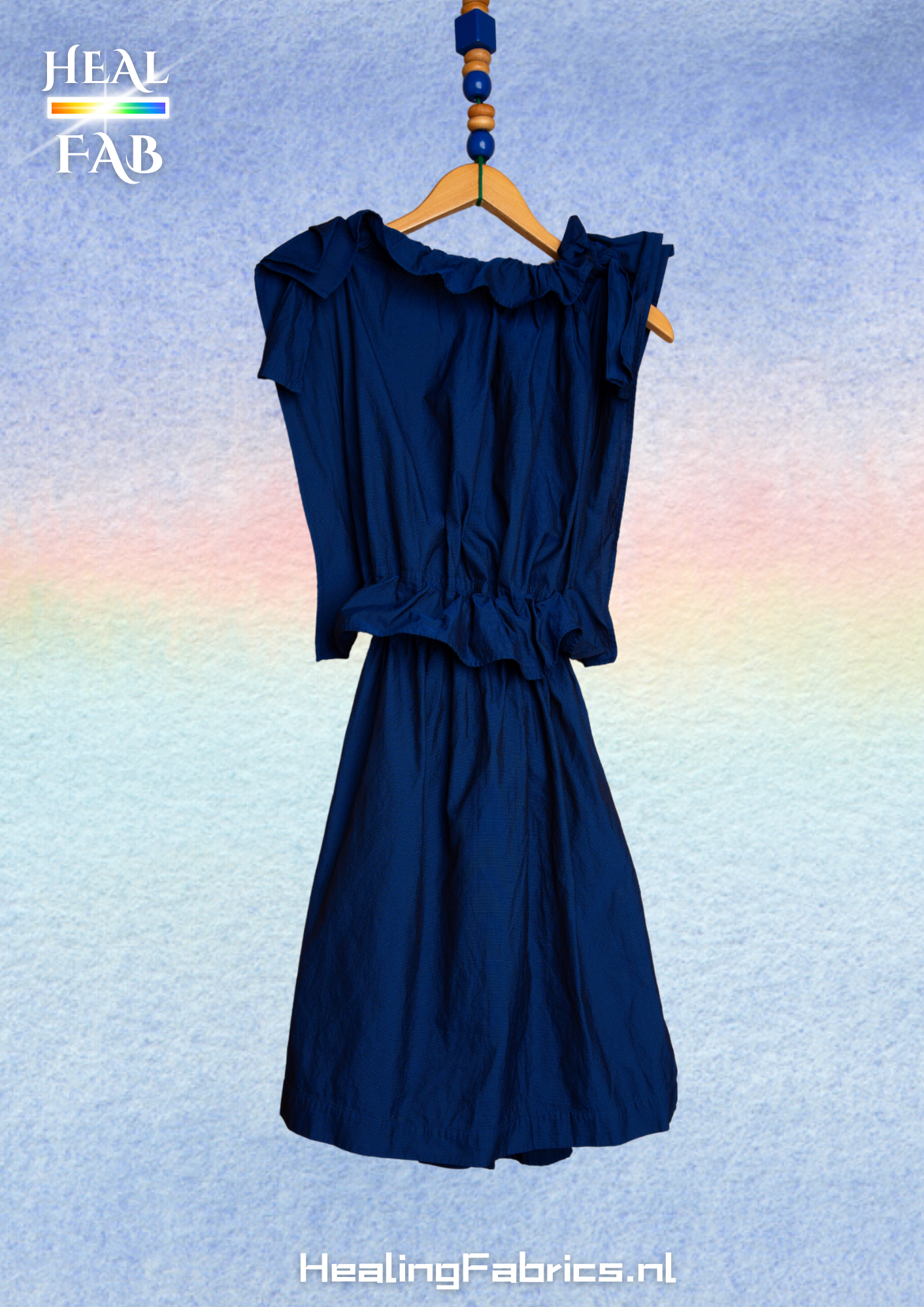 Fully adjustable multi purpose Skirt / Dress in blue - Issey Miyake