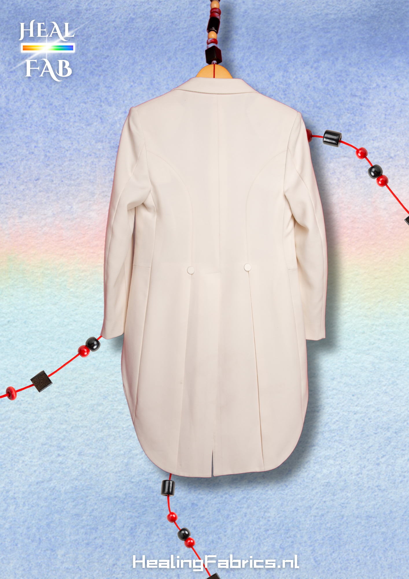 The white tailcoat blazer with back slit - Oscar de la Renta