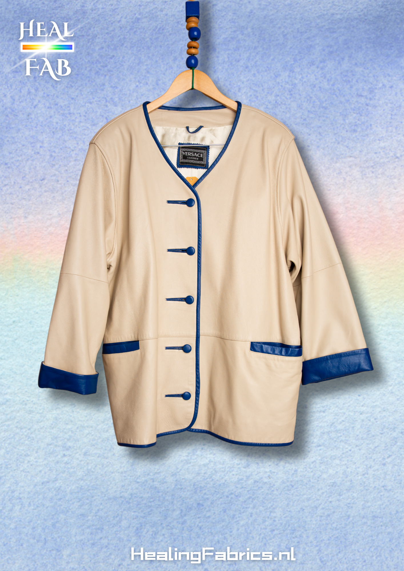 The Lamb Jacket Blue Hints - Versace