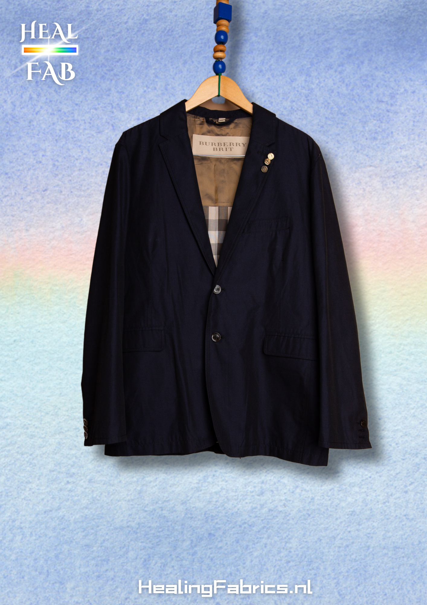 The Office is mine! Suit in deep navy blue - Burberry (Full set)