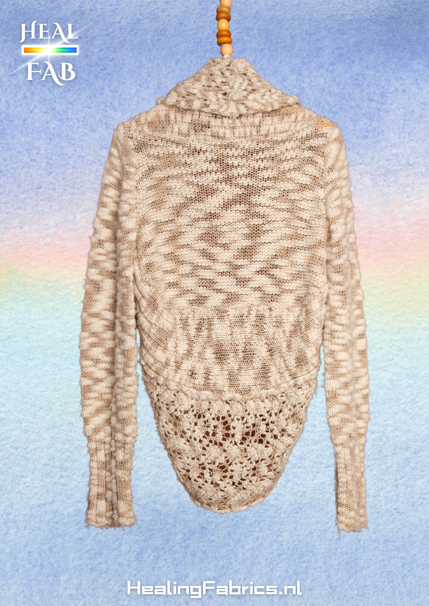 Knitwear from heaven vest in mixed beige tones
