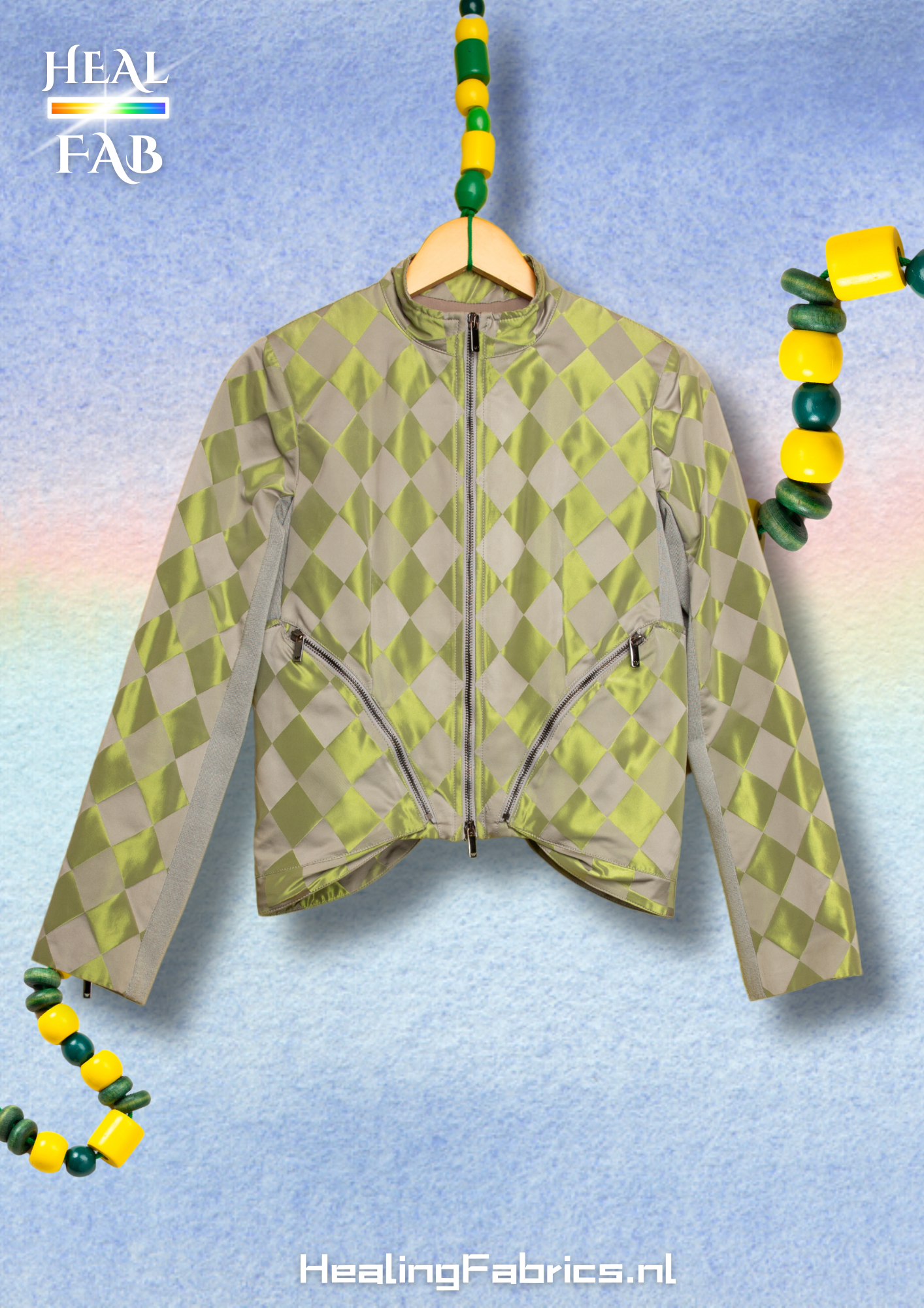 The Reflective Jacket Checkered - Armani, Green, grey tints