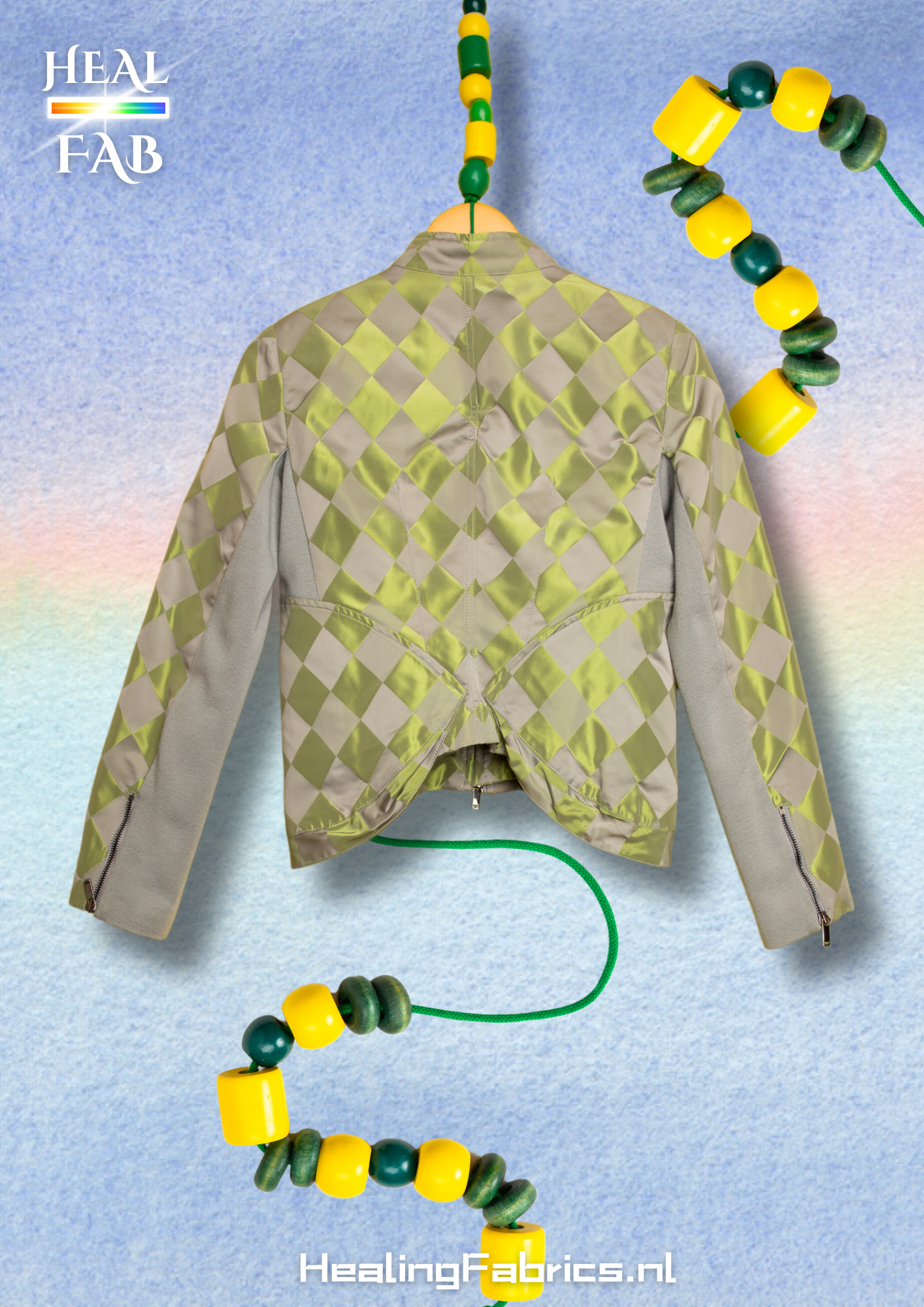 The Reflective Jacket Checkered - Armani, Green, grey tints