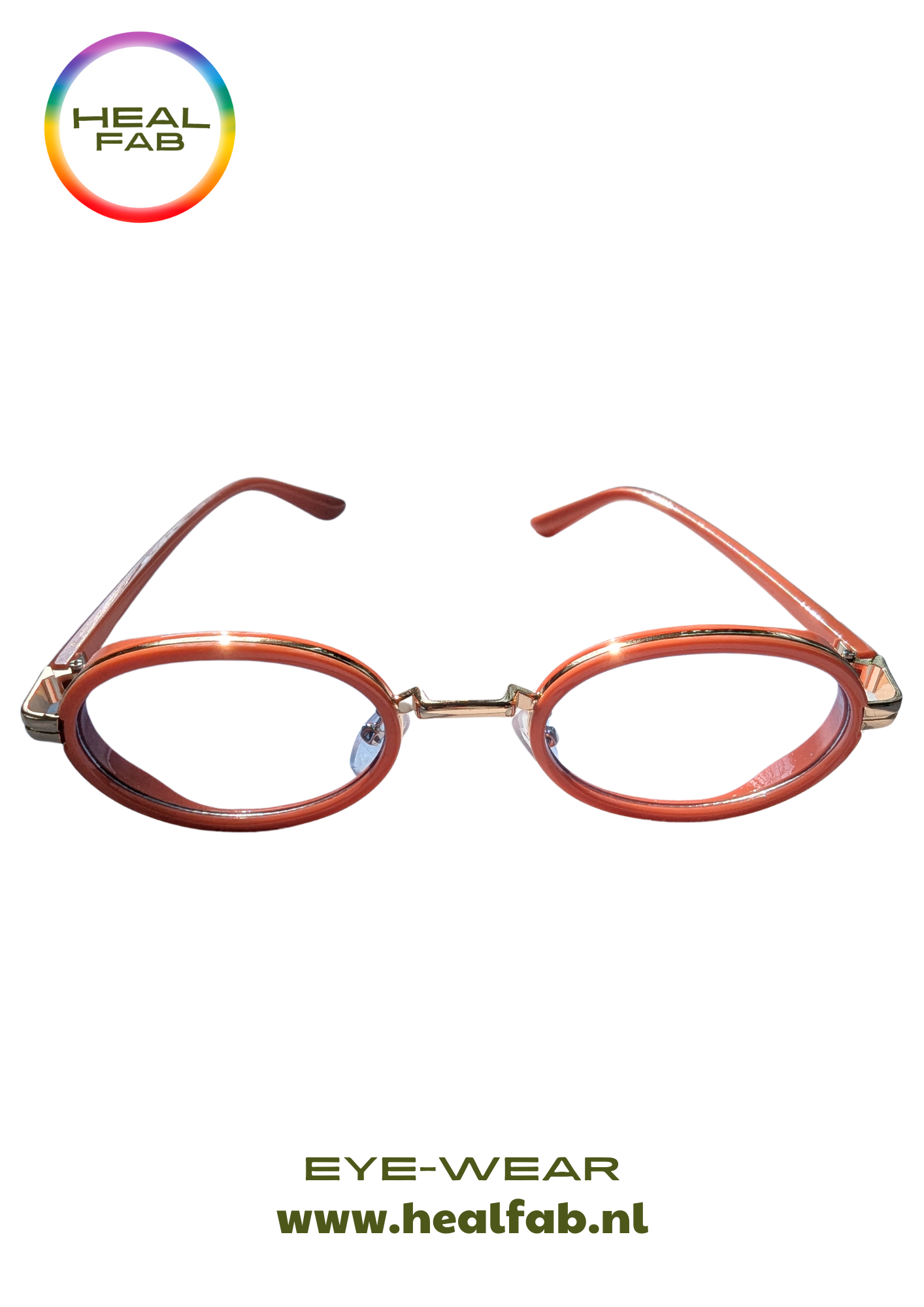 The Coral Classic sunglasses with oval shaped blue vision & gold details