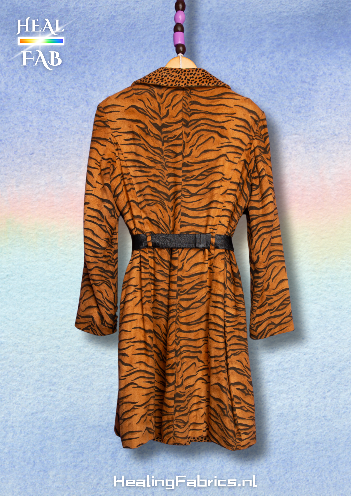 The Tiger Striped & Puma animal print coat - Versace