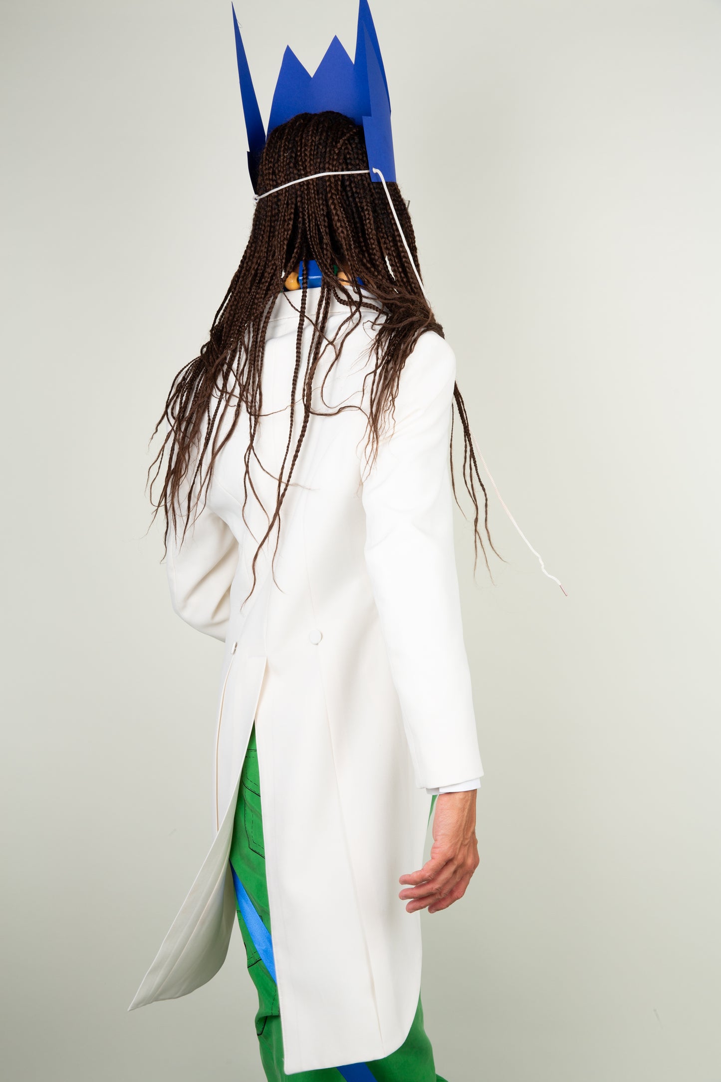 The white tailcoat blazer with back slit - Oscar de la Renta