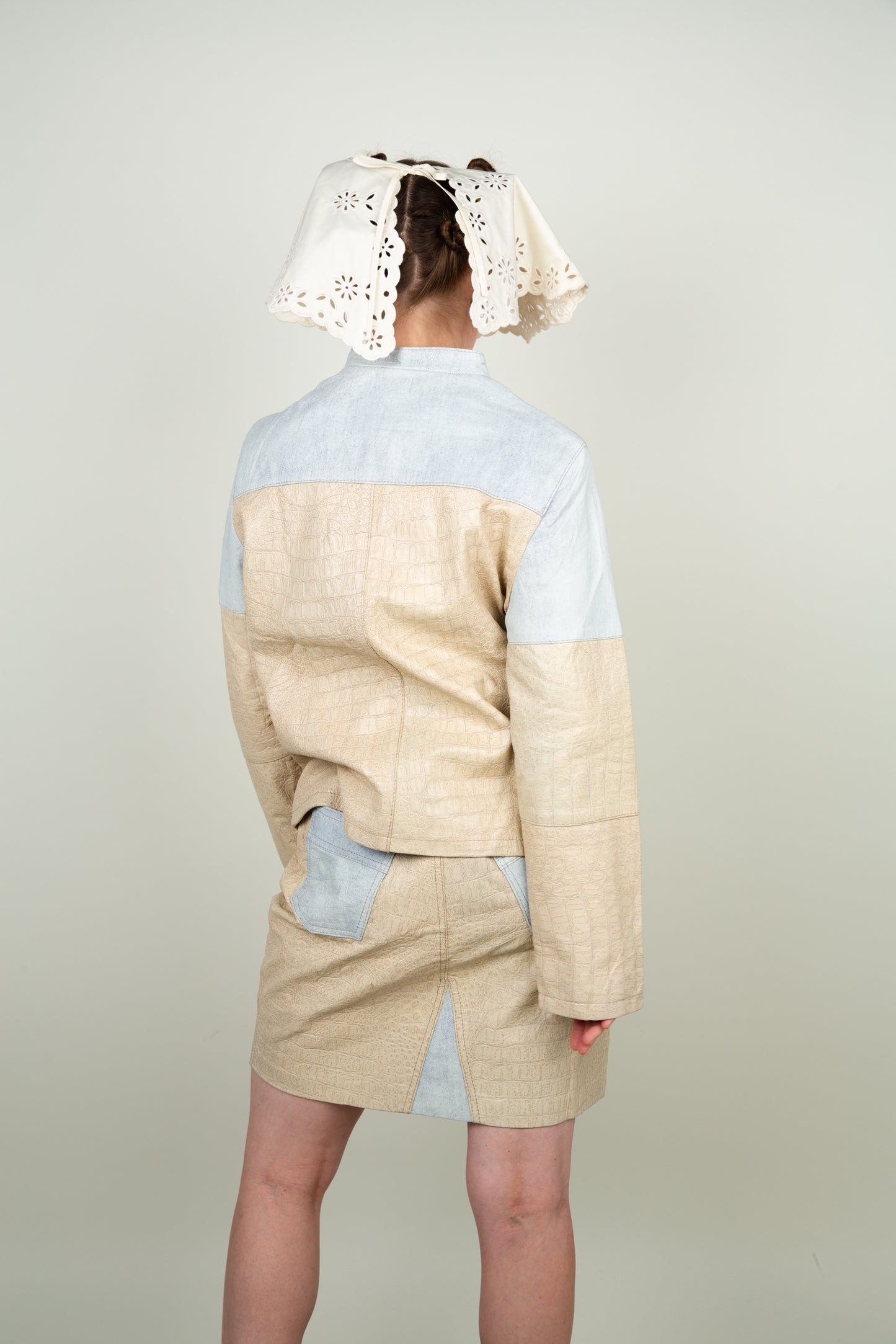 The Alligators in the sand (Full set) Jacket + Skirt - Roberto Cavalli