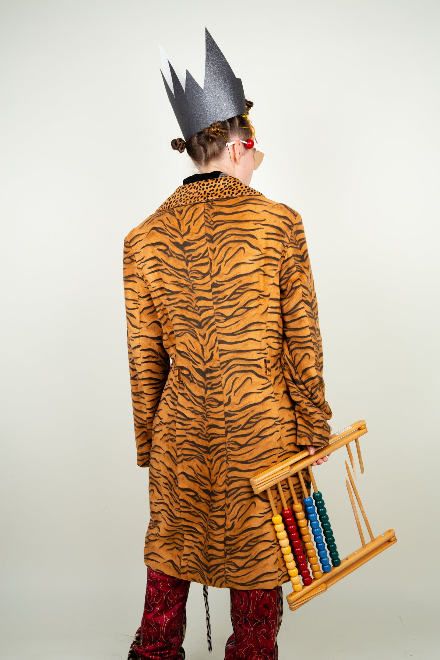 The Tiger Striped & Puma animal print coat - Versace