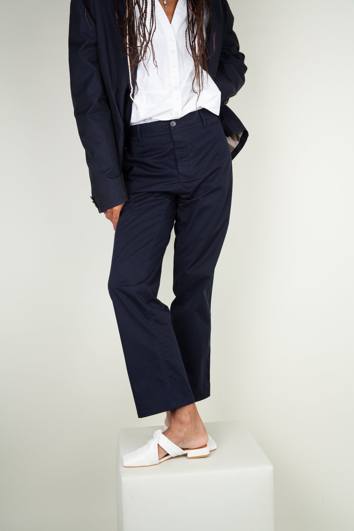 The Office is mine! Suit in deep navy blue - Burberry (Full set)