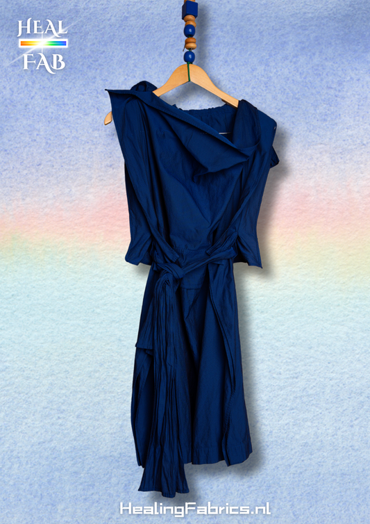 Fully adjustable multi purpose Skirt / Dress in blue - Issey Miyake