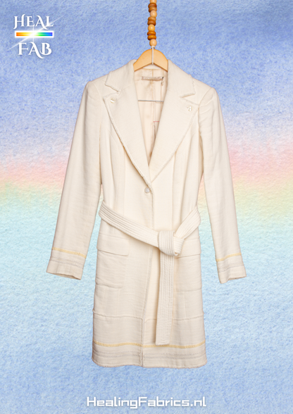 The Cotton fiber offwhite trench coat - Roberto Cavalli