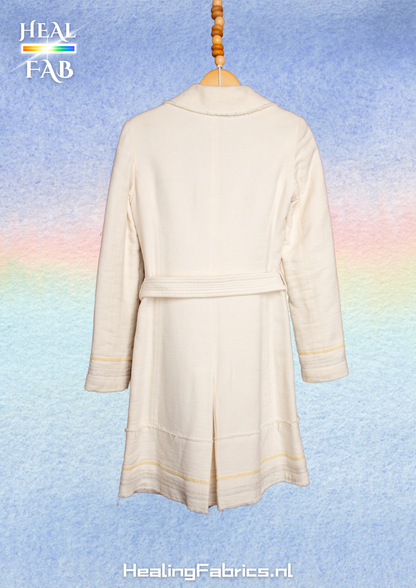 The Cotton fiber offwhite trench coat - Roberto Cavalli