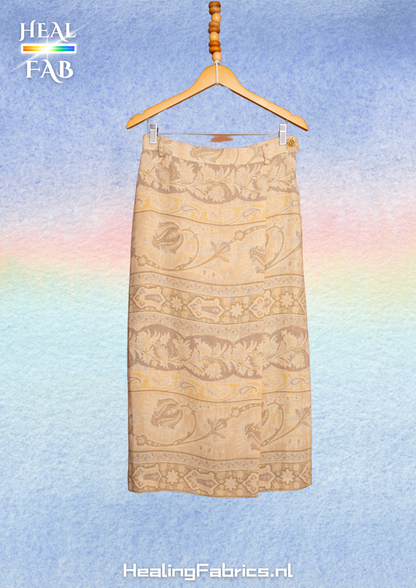 The Egyptian skirt with royal print - Max Mara with gold button