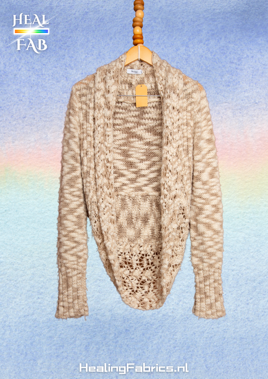 Knitwear from heaven vest in mixed beige tones
