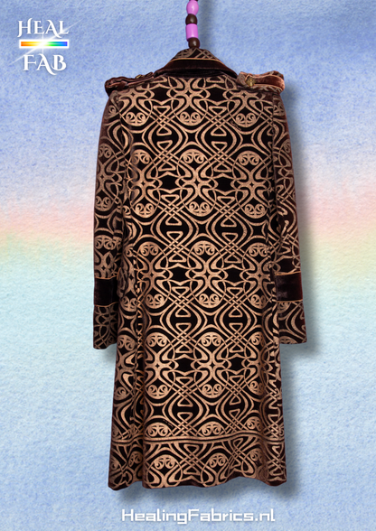 The Royal velvet coat with gold details - Roberto Cavalli