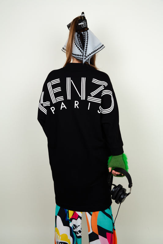 The long sweater with pockets and back print - Kenzo Paris