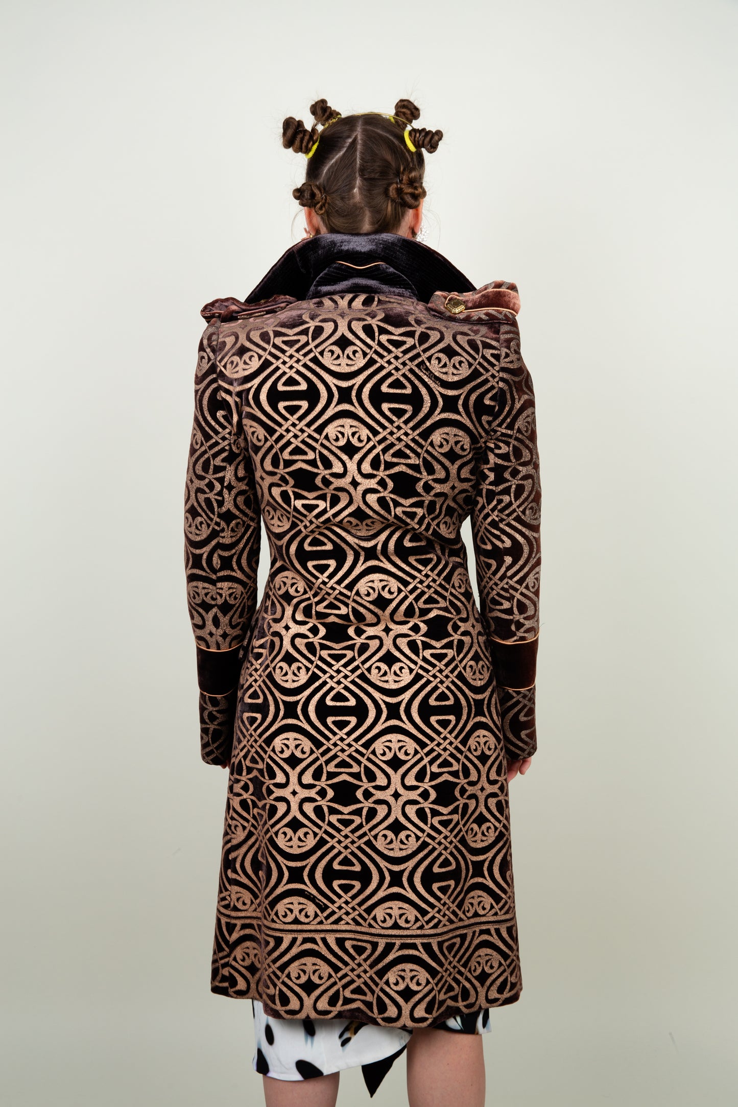 The Royal velvet coat with gold details - Roberto Cavalli